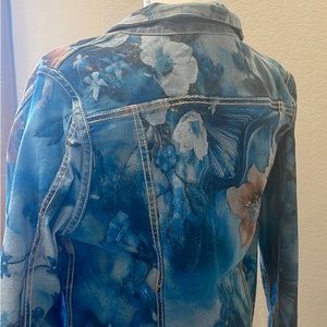 Tempo Paris XL/42 Reversible Floral Jean Jacket